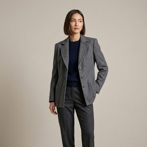 Jaeger London Vintage 100% Wool Blazer | Size 10